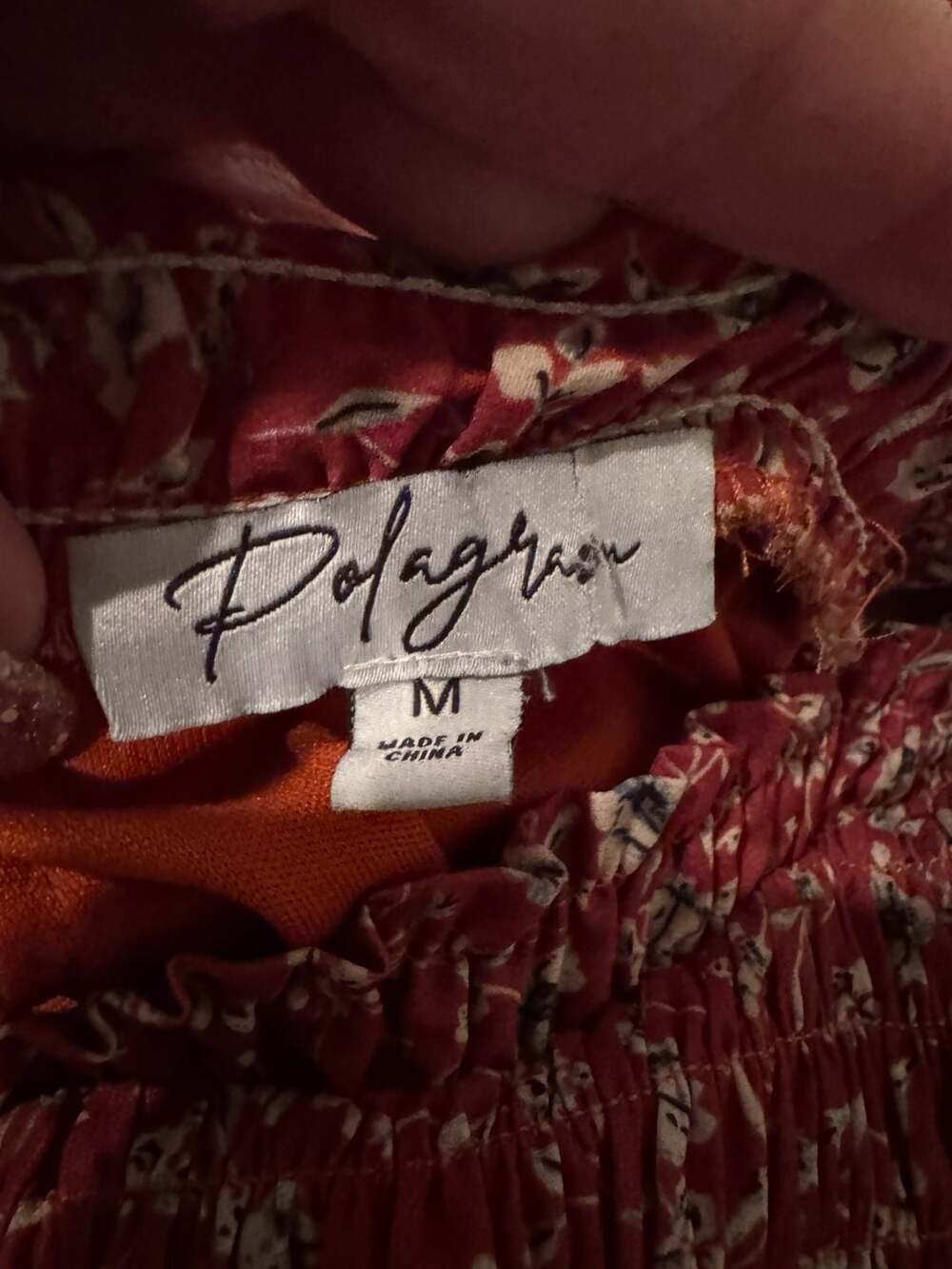 Polagram Rust Floral Midi Dress - Picture 4 of 8